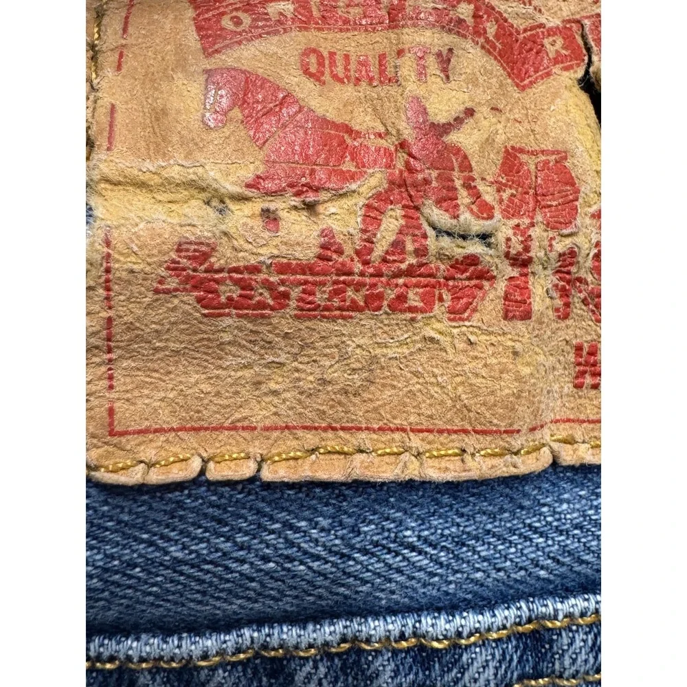 Levis 569 Loose Straight Jeans Mens‎ 36x34 Light Wash Y2K Denim
